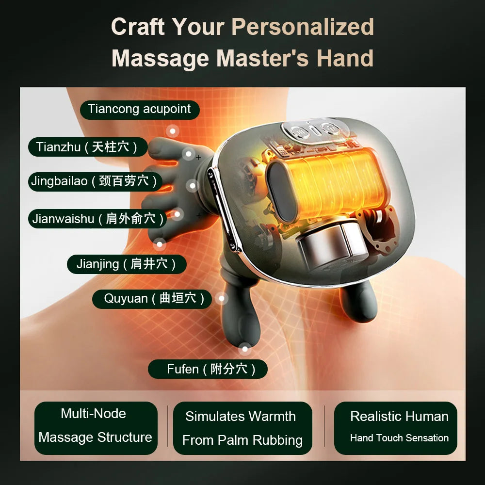 Electric Heated Kneading Back Massager