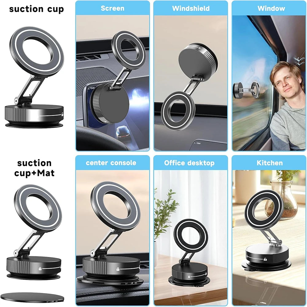Aluminum Alloy Magnetic Car Phone Holder