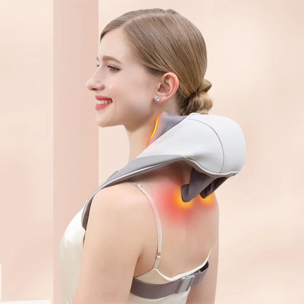 Electric Heated Kneading Back Massager