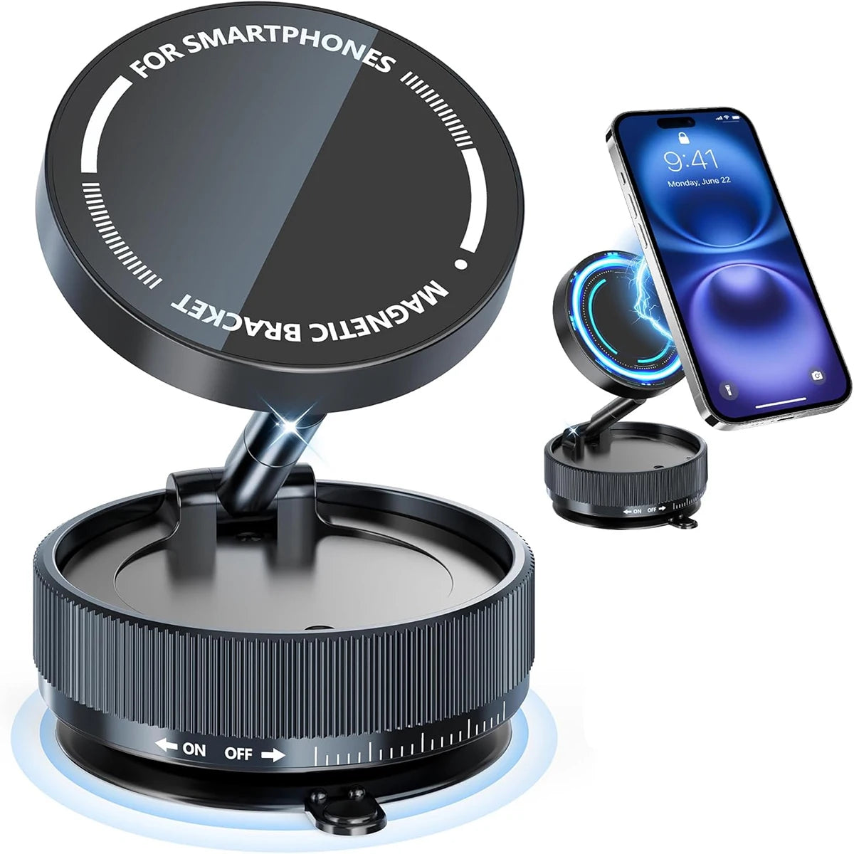 Aluminum Alloy Magnetic Car Phone Holder