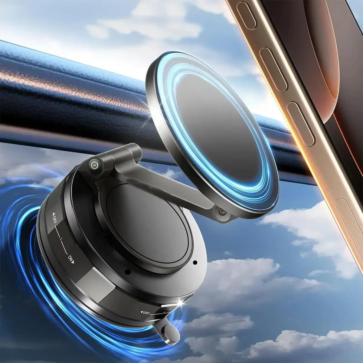 Aluminum Alloy Magnetic Car Phone Holder