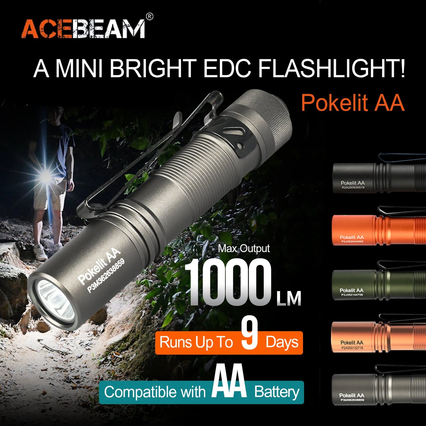 IP68 Waterproof EDC Torch