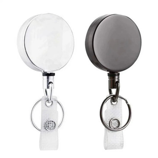 Retractable Metal Keychain with Badge Reel