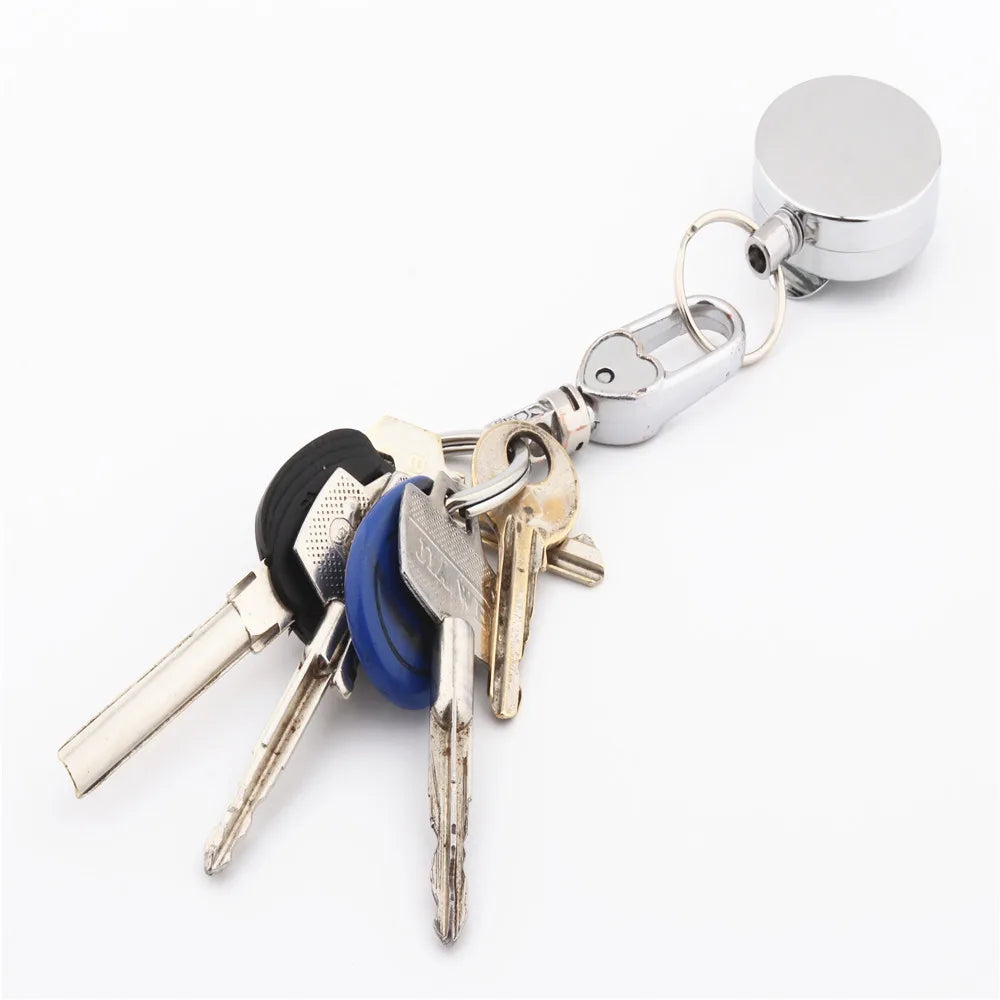 Retractable Metal Keychain with Badge Reel