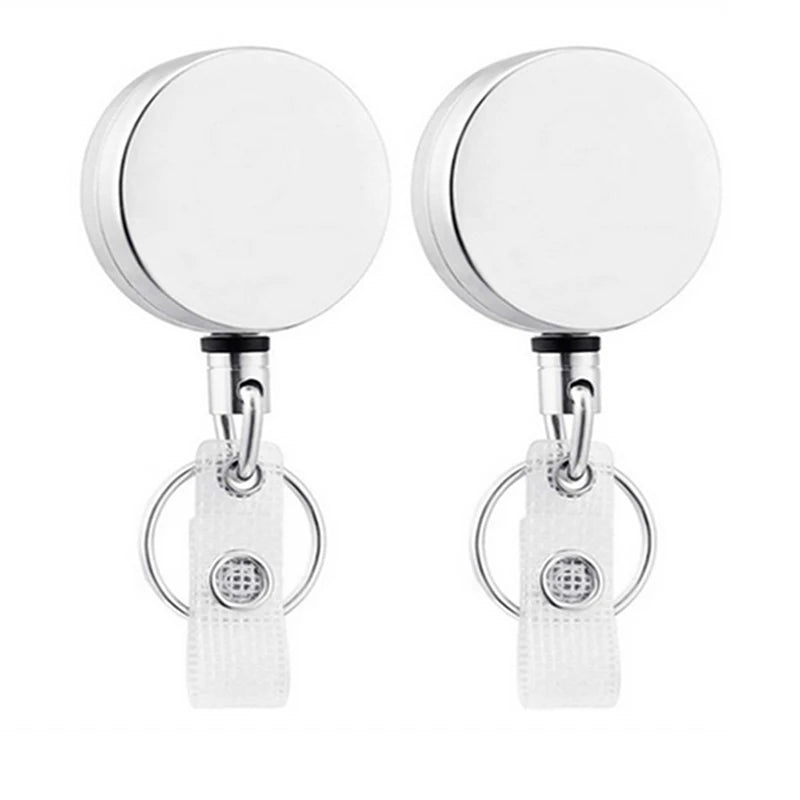 Retractable Metal Keychain with Badge Reel